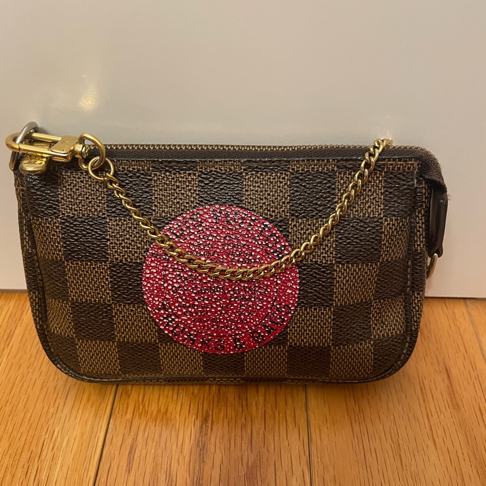 Authentic preloved Louis Vuitton LV mini pochette limited edition